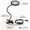 10X LED Magnifying Glass Desk Lamp with Clamp, 3 Color