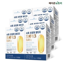 MAYJUN NUTRI 슈퍼 초임계 알티지오메가3 플러스 6박스 Super Supercritical RTG Omega-3 Plus 6 Boxes