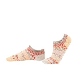 Solmate Socks, Mismatched No Show Liner Socks, USA Made with Recycled Yarns, Umami Medium