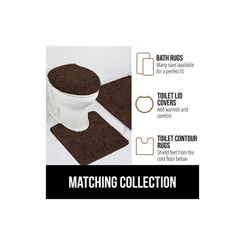 GORILLA GRIP GORILLA GRIP Bath Rug Mat 44x26, Thick Soft