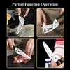 WILDMOK Heavy Duty Poultry Shears - 8.5 Inch Multi-Function Stainless