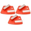 Diamond Grinding Shoes, Tangerine Trapezoid Concrete Floor, Aggressive Cutting, 2