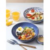 Selamica Porcelain 26 Ounce Pasta Bowls Set of 6, 8