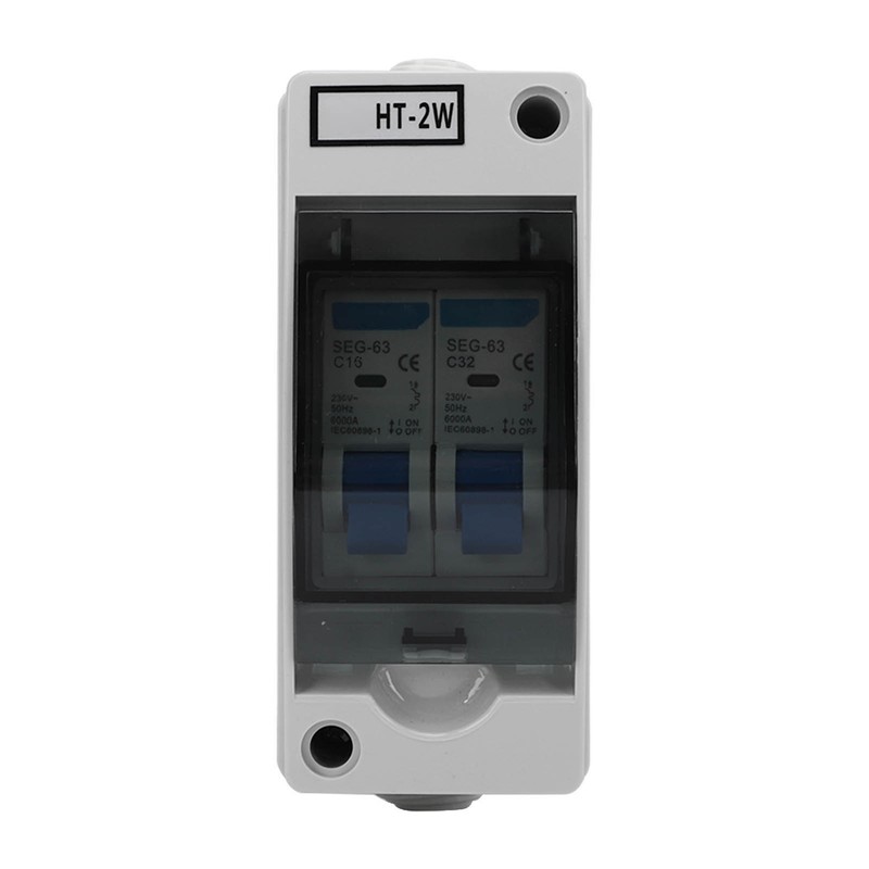 Circuit Breaker 2P MCB C Type Outdoor Waterproof Miniature Circuit