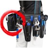 SK11 DEVICE DVC-KZ12 Waist Bag, 2 Tiers, Large Capacity Pockets,