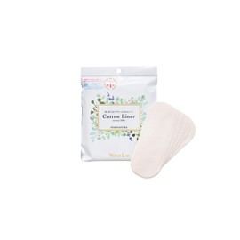 VLVenus Lab Feminus Cotton Liner (21 Pieces), Disposable Cloth Napkins (with Tape), 100% Cotton, Sanitary Weeds, Made in Japan