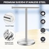 Zitalupy T-Shape Bath Hand Towel Holder Stand, Stainless Steel Free