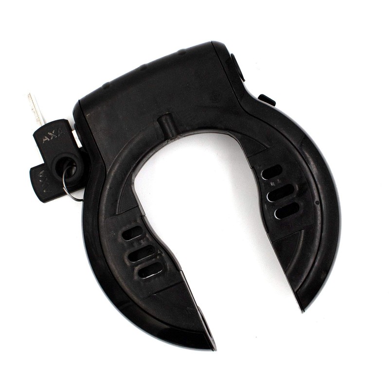 Axa Unisex-Adult 424000 Rahmenschloss, Schwarz/Grau, 10 x 8 x 4