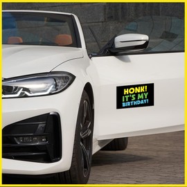 ULTRAVUTT [7.5"x4.5"] Honk Its My Birthday Magnet, Birthday Car Decoration Automotive Birthday Magnets for Cars