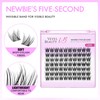VEYESBEAUTY Lash Clusters Individual Eyelash Extensions Thin & Invisible Band