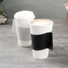 Restpresso Black Paper Coffee Cup Sleeve - with Handle, Fits