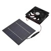10W Solar Powered Panel Exhaust Fan Mini Ventilator Waterproof for