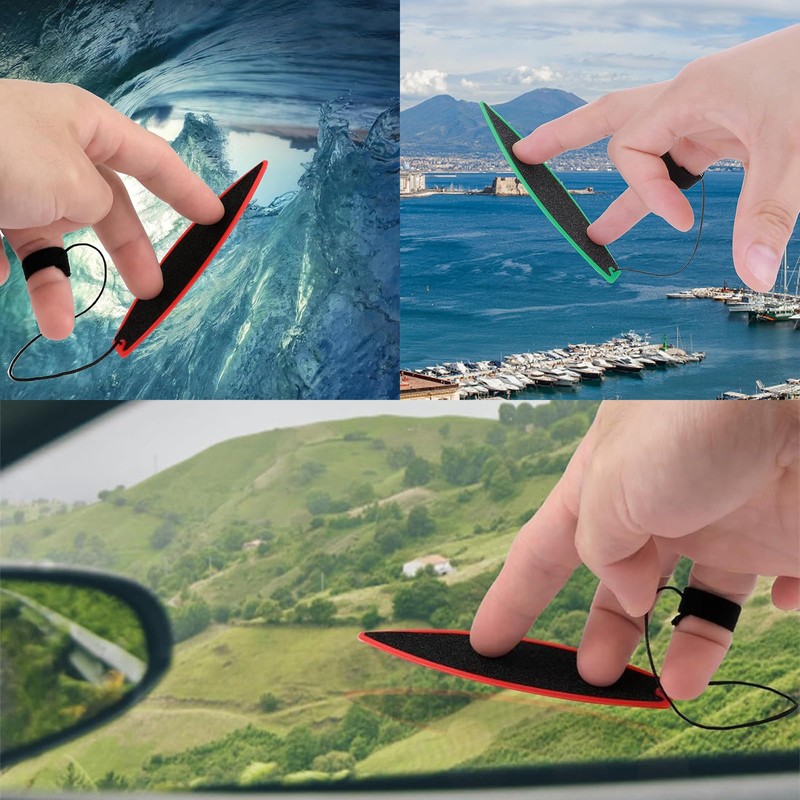 Finger Surfboard, 6 Pcs Finger Surfboard For Car, Finger Surf