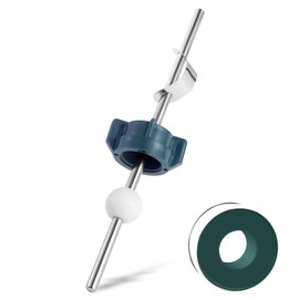 FullMayPro Lavatory Pop Up Center Piece Assembly,Pop Up Drain Repair Kit,Fits Most Popular Brands，Replacement for PS2673,PS469 and PSB327,Replacement Bathroom Sink Pivot Rod,18MM Ball, Chrome（1PC）