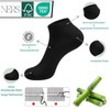 NERS 10 Pairs of Premium Bamboo Trainer Socks, Unisex, Without