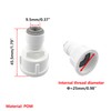Qrity 1 Piece Water Quick Coupling Fitting, 3/8 Inch RO