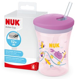 NUK Sippy Cup, Crab (Purple), 1 Count (Pack of 1)