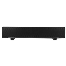 fasient PC Soundbar USB Wired 3D Stereo Soundbar 2.0 Channel Lossless Bass Home Theater Stereo Sound Bar Bass Surround Sound Box with 3.5mm Audio Plug for Desktop,laptop,TV,Smartphone,etc.(Black)