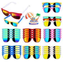 Kids Sunglasses Bulk,36 Pack Sunglasses Kids Party Favor for Kids Age 4-8-12, Neon Sunglasses with UV400 Protection Pool Party Toys, Goody Bag Stuffers for Boys and Girls