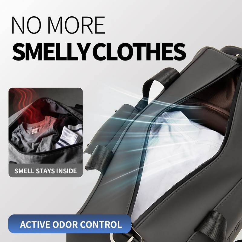 STOROVIC Tech-Driven Deodorizing Gym Bag for Men & Women, 32L
