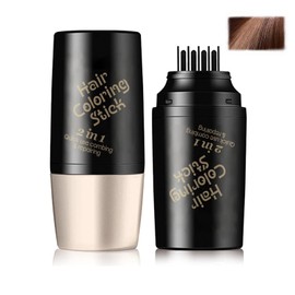 Hair Dye Comb,Temporary Portable Hair Dye Comb For Gray Hair Coverage,Waterproof and Sweat-Proof,Quick Color Root Touch Up Hair,Instant Hair Color for Women and Man-49g (02#Brown, 1Pcs)