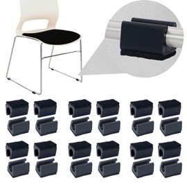 Sled Chair Leg Floor Protectors with Felt Furniture Pads,Rectangle U Shaped Chair Leg Tips Caps,Furniture Feet Protectors Slide Smoothly Protect Floors No Scratches No Noise (Diameter 12mm 24Pack)