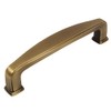 Cosmas 5 Pack 4390BAB Brushed Antique Brass Modern Cabinet Hardware