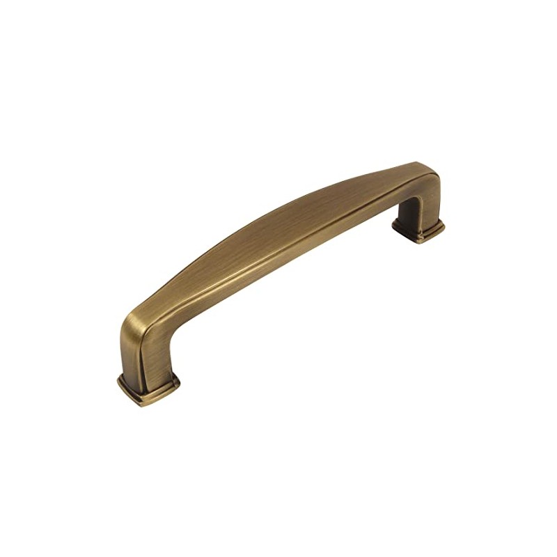 Cosmas 5 Pack 4390BAB Brushed Antique Brass Modern Cabinet Hardware