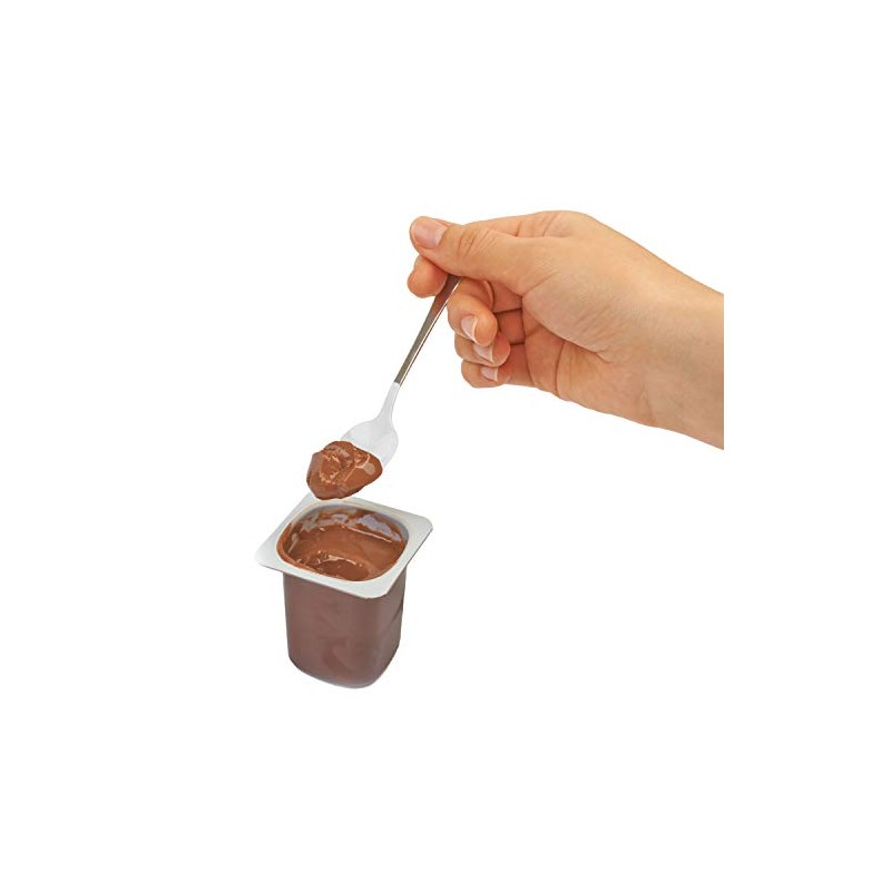 Rehabilitation Advantage Long Teaspoon with Plastisol Coating, White