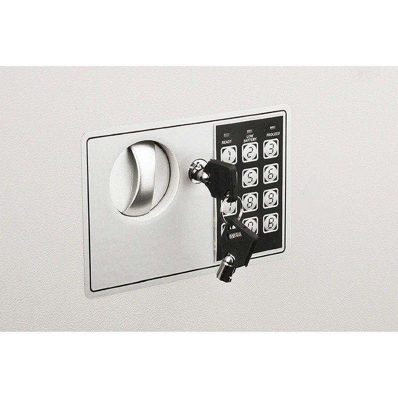 In-Wall Safe with Keypad and 2 Manual Override Keys -