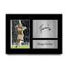 HWC Trading A4 Diego Forlan - Printed Autograph for Football