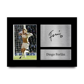 HWC Trading A4 Diego Forlan - Printed Autograph for Football Fans and Fans