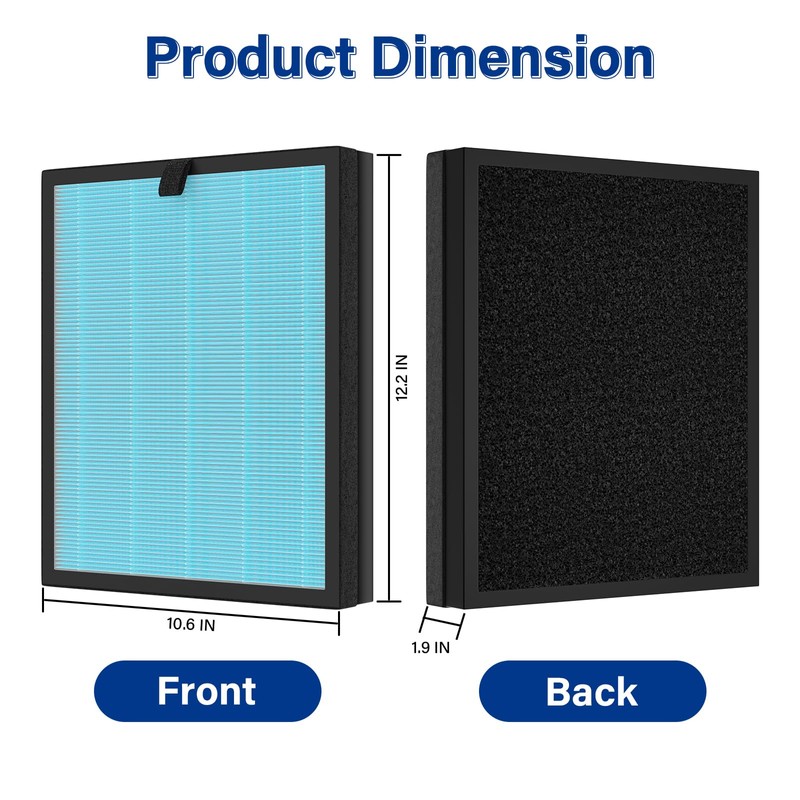 2 Pack MK07 Air Filter Replacement Compatible With Aroeve MK07
