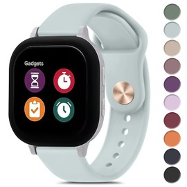 Meliya Bands for Gizmo Watch 3 2 1 / Gabb Watch, 20mm Quick Release Soft Silicone Sport Replacement Watch Strap for Verizon Gizmo Smart Watch 3 2 1 for Girls and Boys (Succulent)