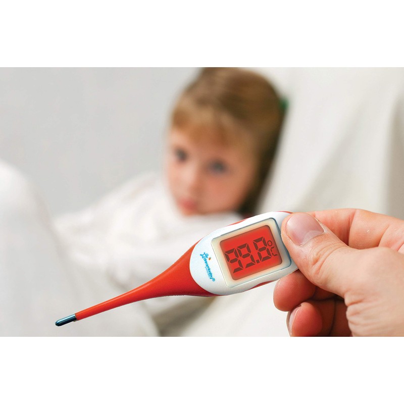 Dreambaby Rapid Response Digital Thermometer with Fever Alert, Orange