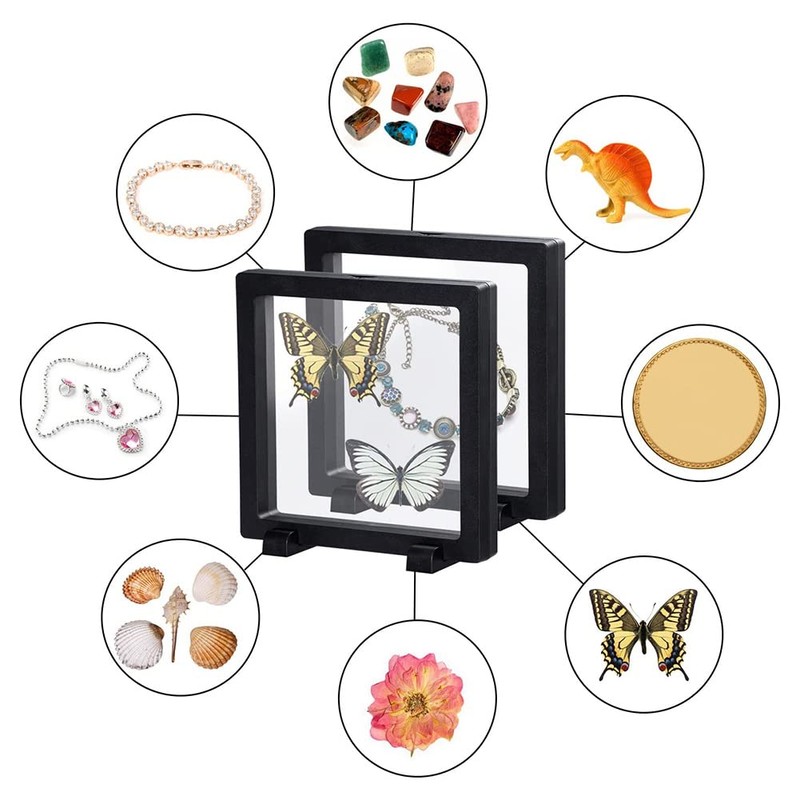 Fowecry 10X Black 3D Floating Case 3D Floating Case Holder