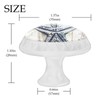 NEWzone 4 Pack Cabinet Knobs Nautical Starfish, White Knobs Cabinet