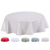 Home Direct Round Embossed Oilcloth PVC Wipe Clean Tablecloth Table