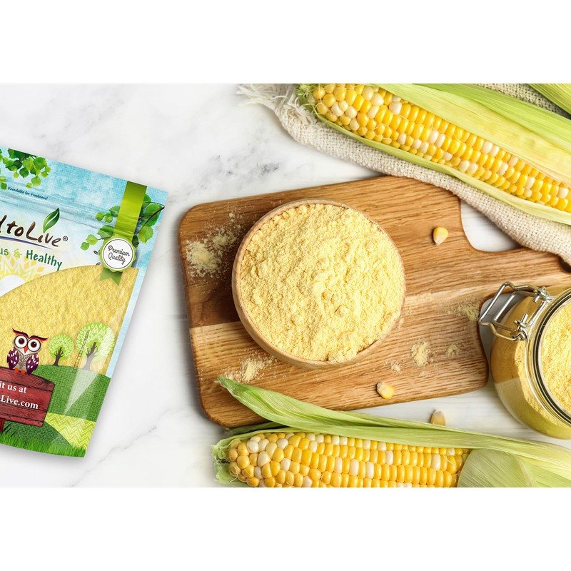 Food to Live Corn Flour, 5 Pounds - Made from