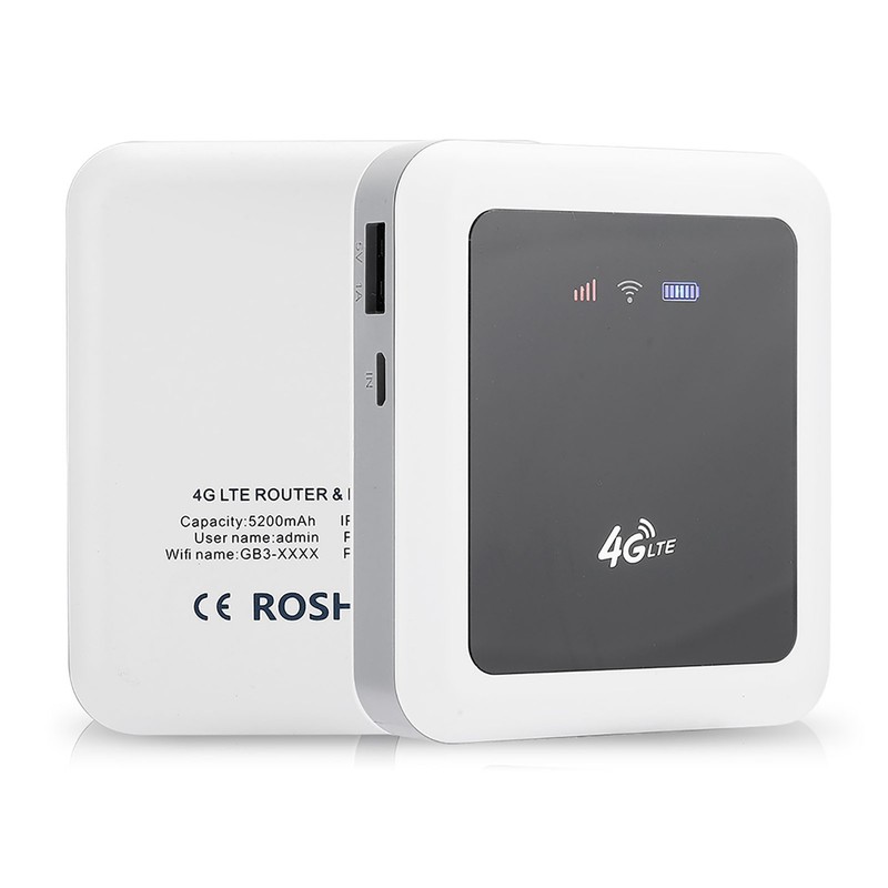 Wireless WiFi Router Mini Portable Router Universal NonSIMCard White 4g