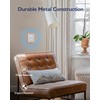 ZILLSEA Decorative Framed Design Switch Plates Outlet Covers, Duable Metal
