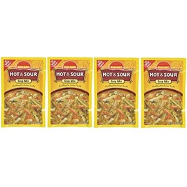 Hot & Sour Soup Mix Packets - Asian Soup Recipe - 1.34 Ounce Each Packet (Pack of 4)