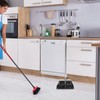 Lurrose Stainless Steel Dustpan: Dustpan with Handle - Stand Up
