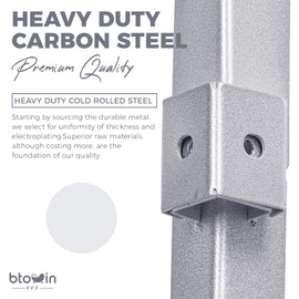 2PCS Fence Post Repair Stakes Kit, Btowin VCF 28 inch Heavy Duty Fence Post Anchor Ground Spike for Repairing Tilted / Broken / Damaged Wood Fence Gate Sign Post Mailbox