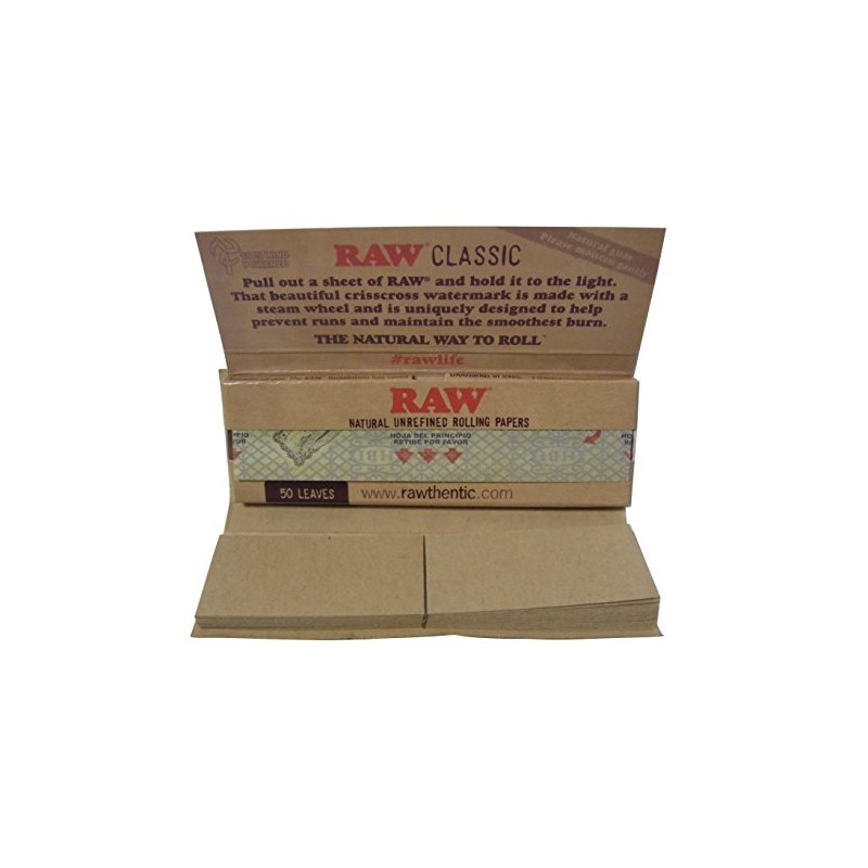 Set of 3 RAW 1 1/4 Connoisseur Raw Natural Unrolling