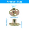 Hordion 24Pcs 3/8"-16 Carbon Steel T Nuts, Round Base Plate