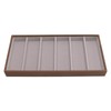 Eyeglass Display Organizer Wood Grain 6 Compartments Glasses Display Tray