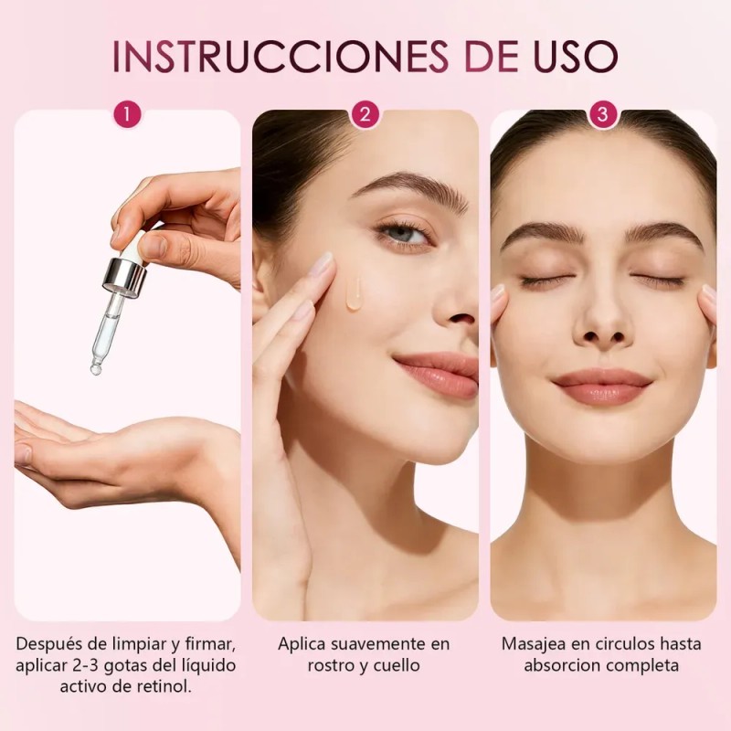 Suero Retinol Anti-envejecimiento Rejuvenece Piel Manchas Todo Tipo De Piel