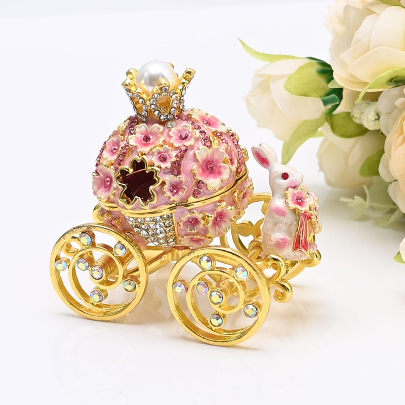 Saihisday Pumpkin Carriage Jewelry Box