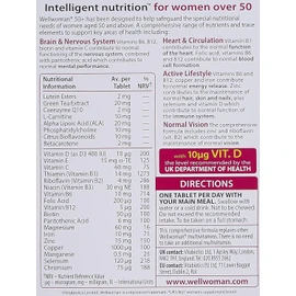 Multivitamin Tablets for Women Over 50 Years(Pack of 1), Wellwoman
